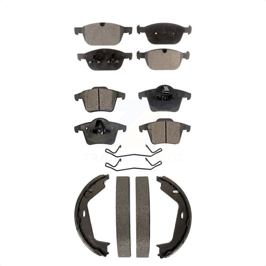 [Avant + Arrière] Kit de plaquette (semi-métallique) de frein pour 2003-2007 Volvo XC90 avec 328mm Diameter Rotor KFN-100726