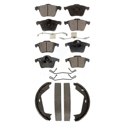 [Avant + Arrière] Kit de plaquette (semi-métallique) de frein pour 2003-2007 Volvo XC90 avec 336mm Diameter Rotor KFN-100727