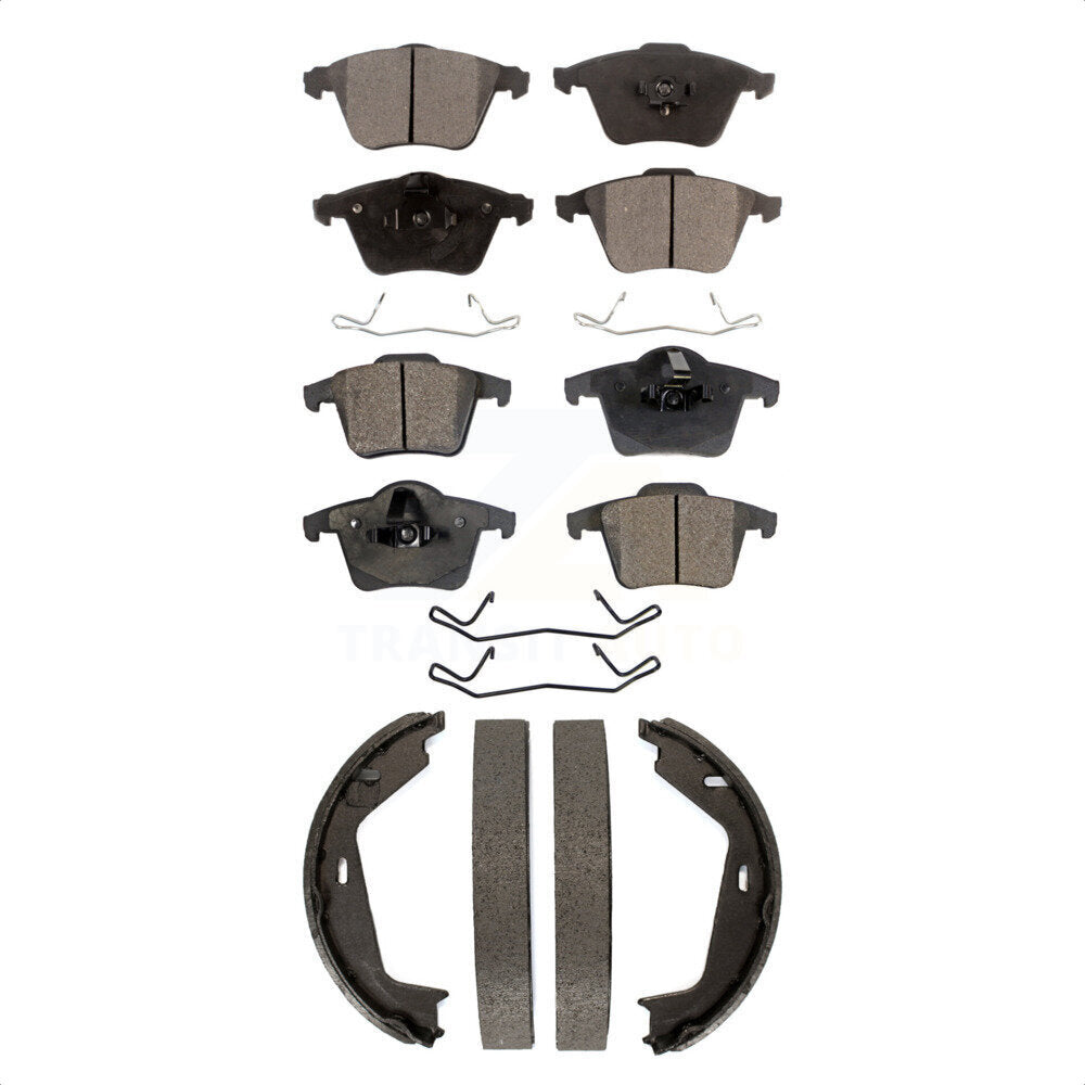 [Avant + Arrière] Kit de plaquette (semi-métallique) de frein pour 2003-2007 Volvo XC90 avec 316mm Diameter Rotor KFN-100728