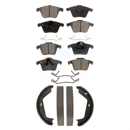 [Avant + Arrière] Kit de plaquette (semi-métallique) de frein pour 2003-2007 Volvo XC90 avec 316mm Diameter Rotor KFN-100728