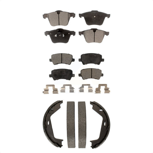 [Avant + Arrière] Kit de plaquette (semi-métallique) de frein pour 2007-2009 Volvo S80 AWD KFN-100731