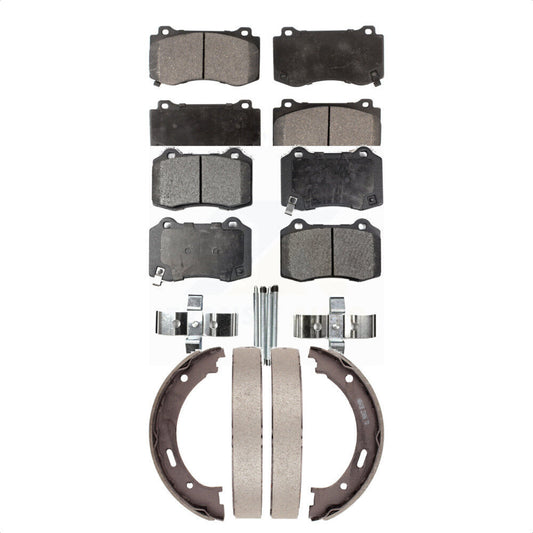 [Avant + Arrière] Kit de plaquette (semi-métallique) de frein pour 2006-2010 Jeep Grand Cherokee SRT8 KFN-100733
