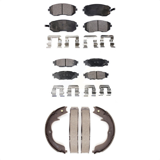 [Avant + Arrière] Kit de plaquette (semi-métallique) de frein pour Subaru Outback Forester Impreza Legacy KFN-100736