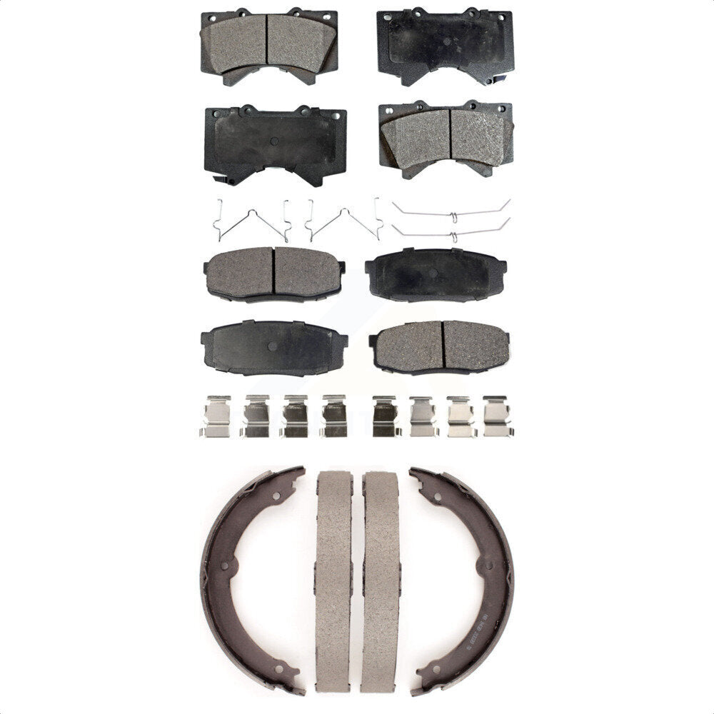 [Avant + Arrière] Kit de plaquette (semi-métallique) de frein pour Toyota Tundra Sequoia Lexus LX570 Land Cruiser KFN-100742