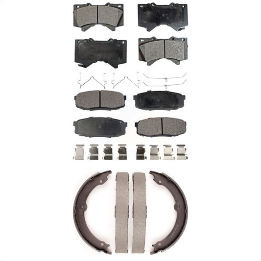 [Avant + Arrière] Kit de plaquette (semi-métallique) de frein pour Toyota Tundra Sequoia Lexus LX570 Land Cruiser KFN-100742