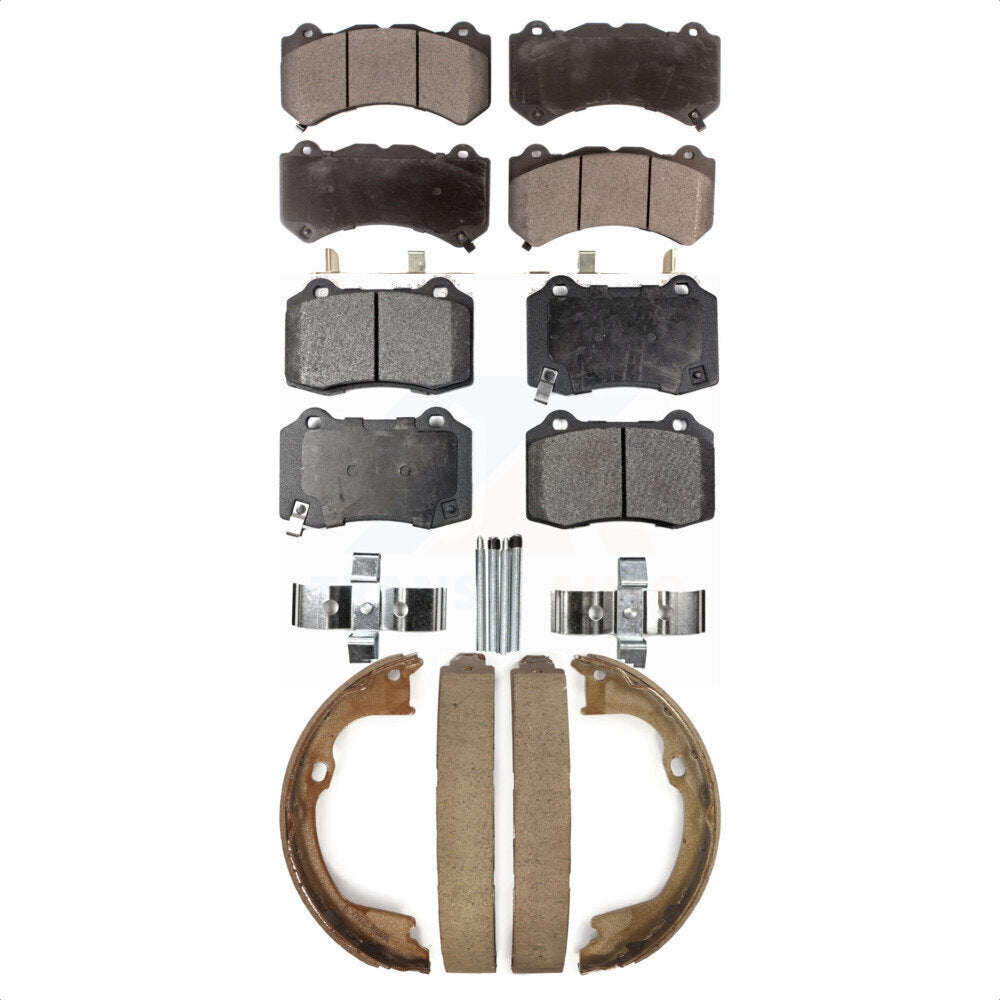 [Avant + Arrière] Kit de plaquette (semi-métallique) de frein pour Jeep Grand Cherokee Dodge Durango KFN-100744 par Transit Auto