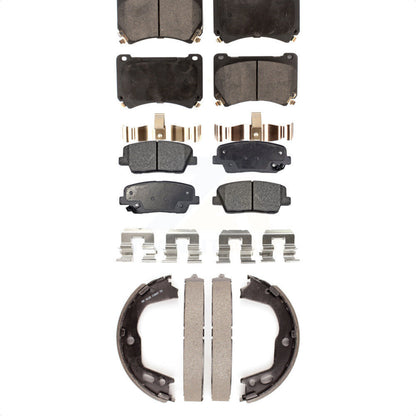 [Avant + Arrière] Kit de plaquette (semi-métallique) de frein pour Hyundai Genesis Equus KFN-100749