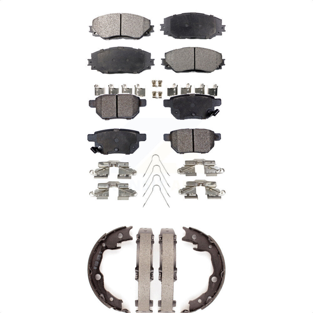 [Avant + Arrière] Kit de plaquette (semi-métallique) de frein pour Toyota Matrix Pontiac Vibe KFN-100751