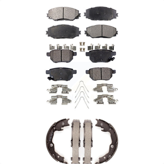 [Avant + Arrière] Kit de plaquette (semi-métallique) de frein pour Toyota Matrix Pontiac Vibe KFN-100751