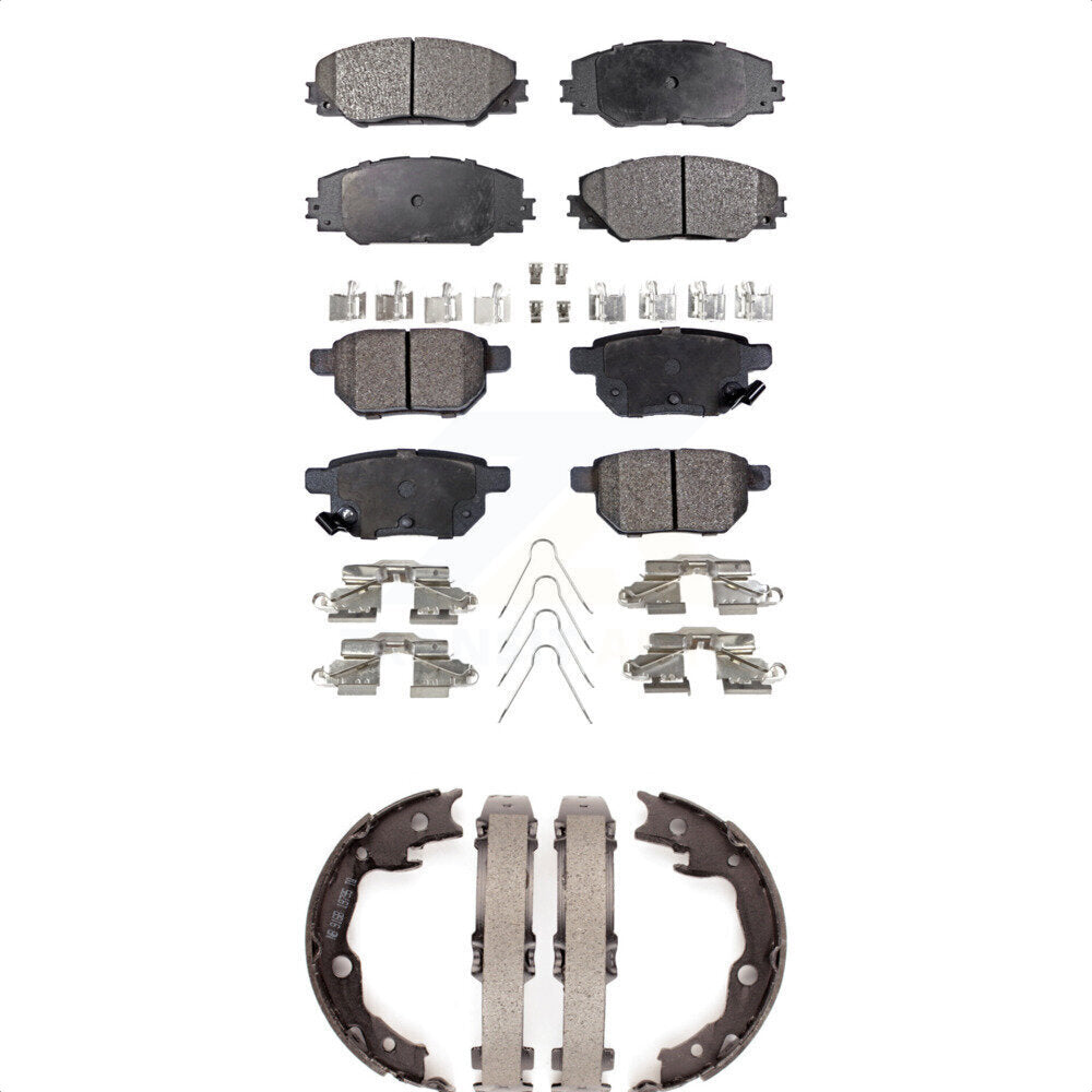 [Avant + Arrière] Kit de plaquette (semi-métallique) de frein pour Toyota Matrix Pontiac Vibe KFN-100753