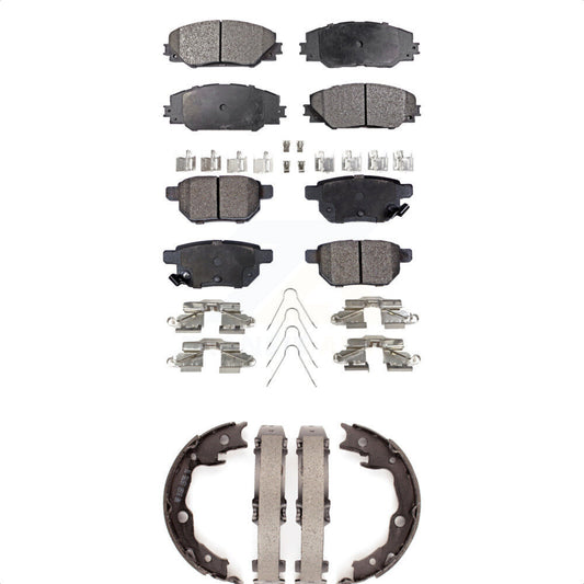 [Avant + Arrière] Kit de plaquette (semi-métallique) de frein pour Toyota Matrix Pontiac Vibe KFN-100753