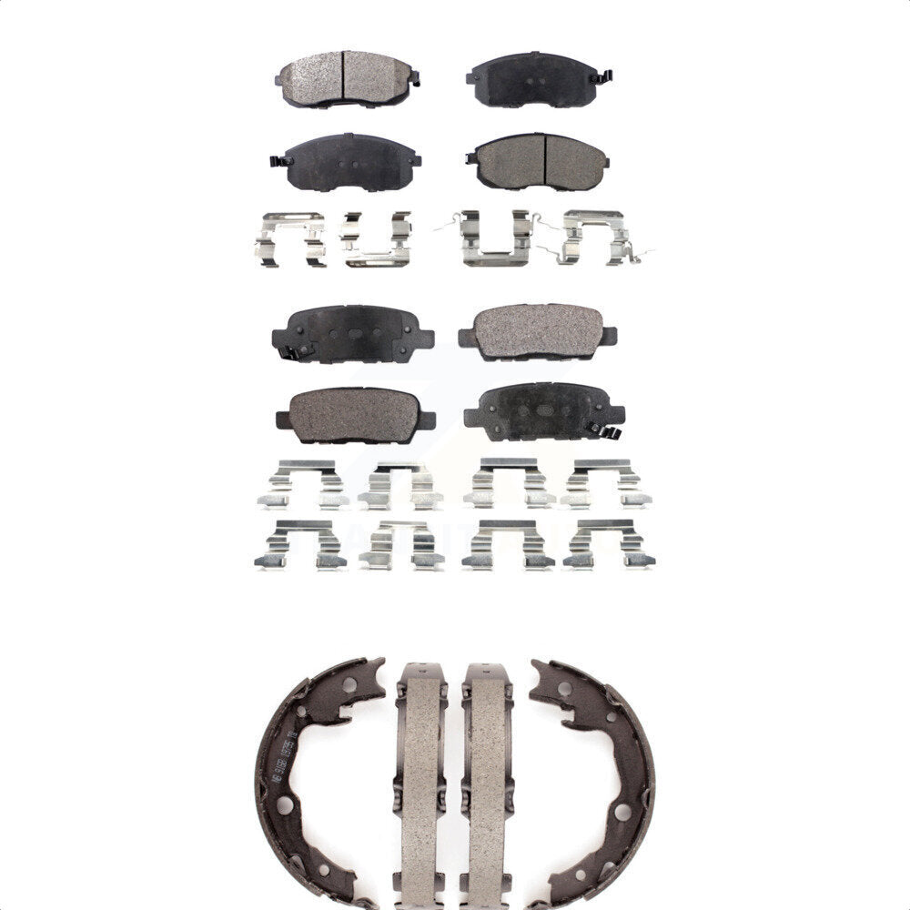 [Avant + Arrière] Kit de plaquette (semi-métallique) de frein pour Nissan Sentra Juke KFN-100755