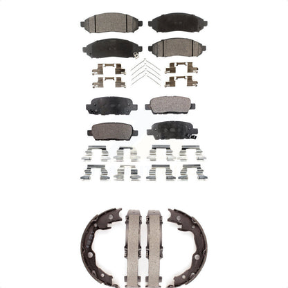 [Avant + Arrière] Kit de plaquette (semi-métallique) de frein pour 2011-2013 Nissan LEAF KFN-100757