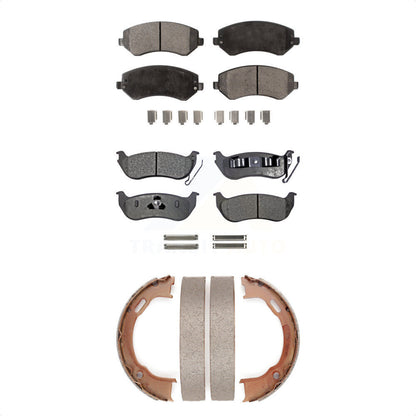 [Avant + Arrière] Kit de plaquette (semi-métallique) de frein pour 2003-2007 Jeep Liberty KFN-100763