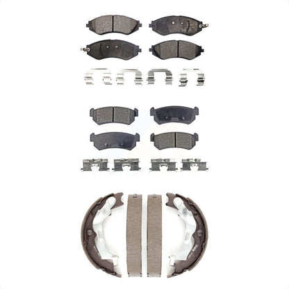 [Avant + Arrière] Kit de plaquette (semi-métallique) de frein pour Suzuki Forenza Reno KFN-100764 par Transit Auto