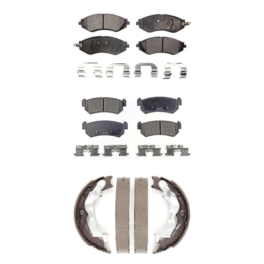 [Avant + Arrière] Kit de plaquette (semi-métallique) de frein pour Suzuki Forenza Reno KFN-100764 par Transit Auto