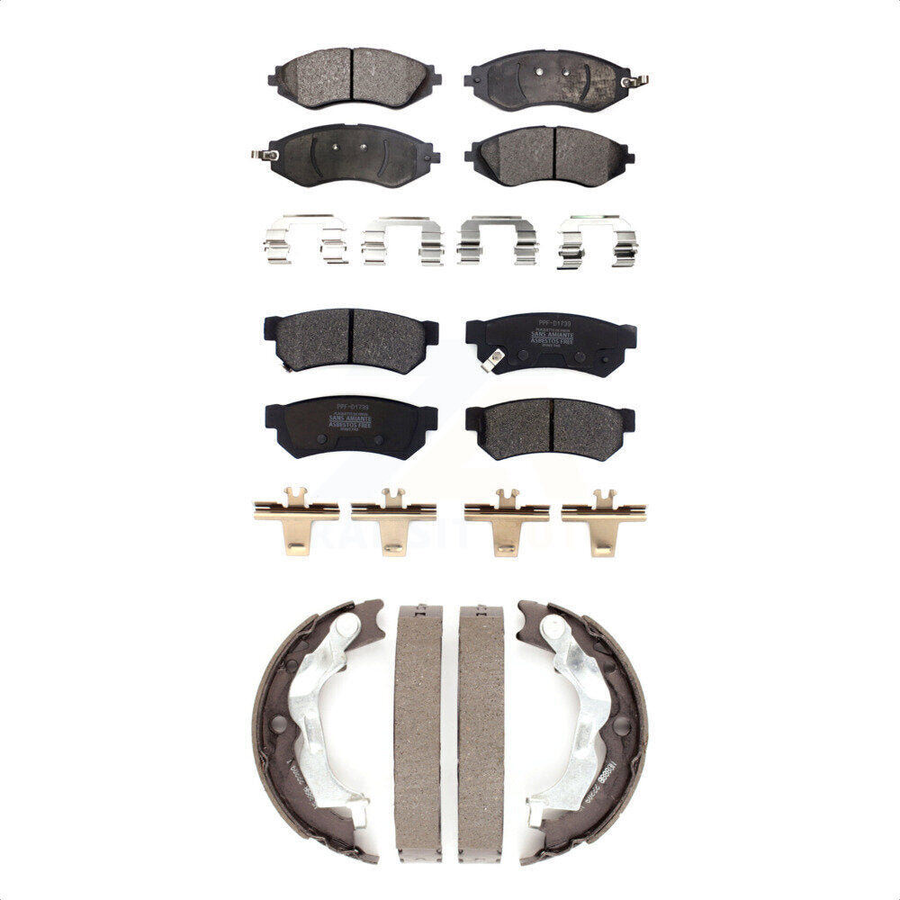 [Avant + Arrière] Kit de plaquette (semi-métallique) de frein pour Chevrolet Spark EV KFN-100766