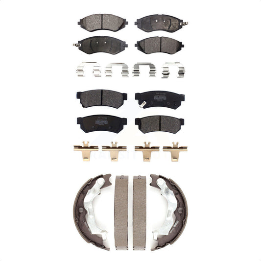 [Avant + Arrière] Kit de plaquette (semi-métallique) de frein pour Chevrolet Spark EV KFN-100766