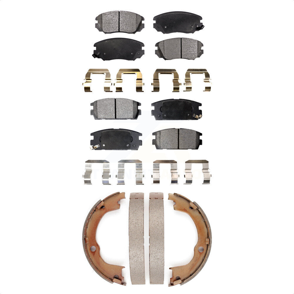[Avant + Arrière] Kit de plaquette (semi-métallique) de frein pour 2010-2017 Chevrolet Equinox GMC Terrain KFN-100770