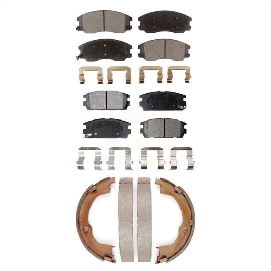 [Avant + Arrière] Kit de plaquette (semi-métallique) de frein pour Chevrolet Equinox Saturn Vue Captiva Sport Pontiac Torrent Suzuki XL-7 KFN-100771 par Transit Auto