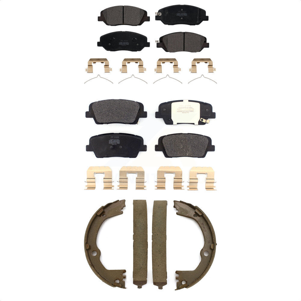 [Avant + Arrière] Kit de plaquette (semi-métallique) de frein pour Hyundai Santa Fe XL KFN-100794