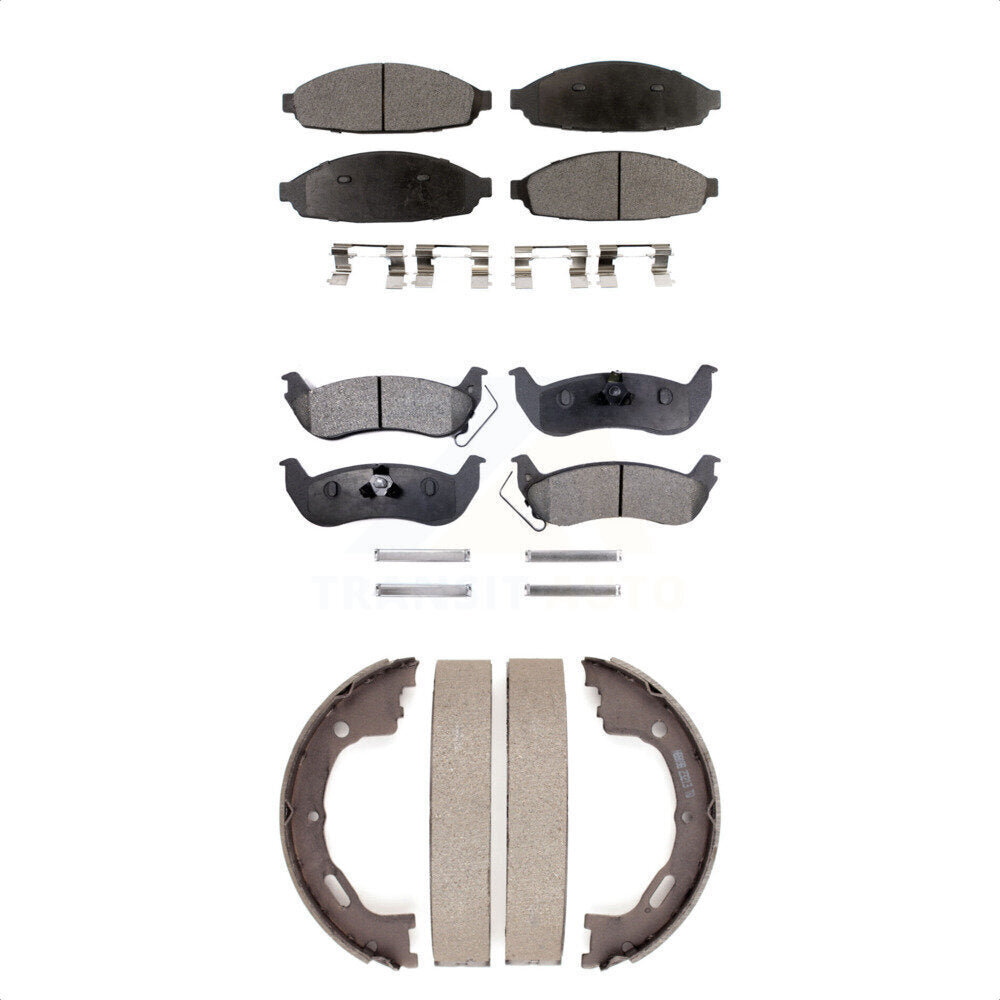 [Avant + Arrière] Kit de plaquette (semi-métallique) de frein pour 2003-2004 Mercury Grand Marquis Ford Crown Victoria Marauder KFN-100795