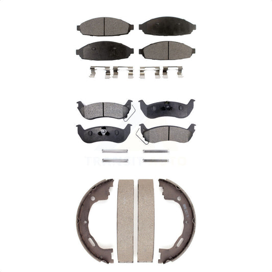 [Avant + Arrière] Kit de plaquette (semi-métallique) de frein pour 2003-2004 Mercury Grand Marquis Ford Crown Victoria Marauder KFN-100795