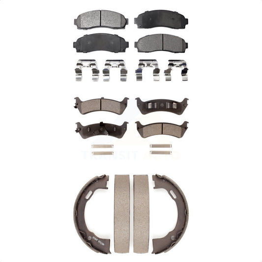 [Avant + Arrière] Kit de plaquette (semi-métallique) de frein pour 2001 Ford Explorer Sport KFN-100799 par Transit Auto