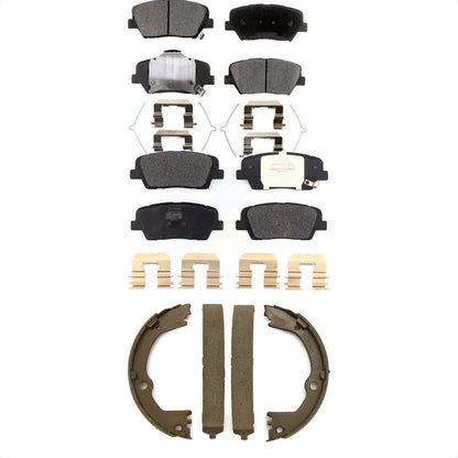 [Avant + Arrière] Kit de plaquette (semi-métallique) de frein pour 2017-2018 Hyundai Santa Fe Sport KFN-100807