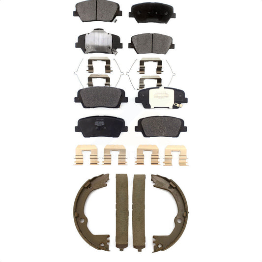 [Avant + Arrière] Kit de plaquette (semi-métallique) de frein pour 2017-2018 Hyundai Santa Fe Sport KFN-100807