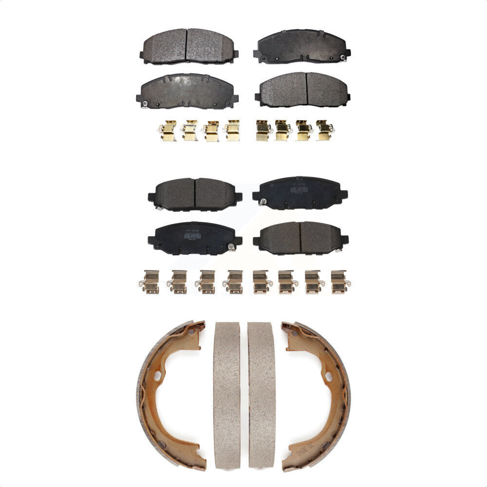 [Avant + Arrière] Kit de plaquette (semi-métallique) de frein pour Jeep Wrangler KFN-100812
