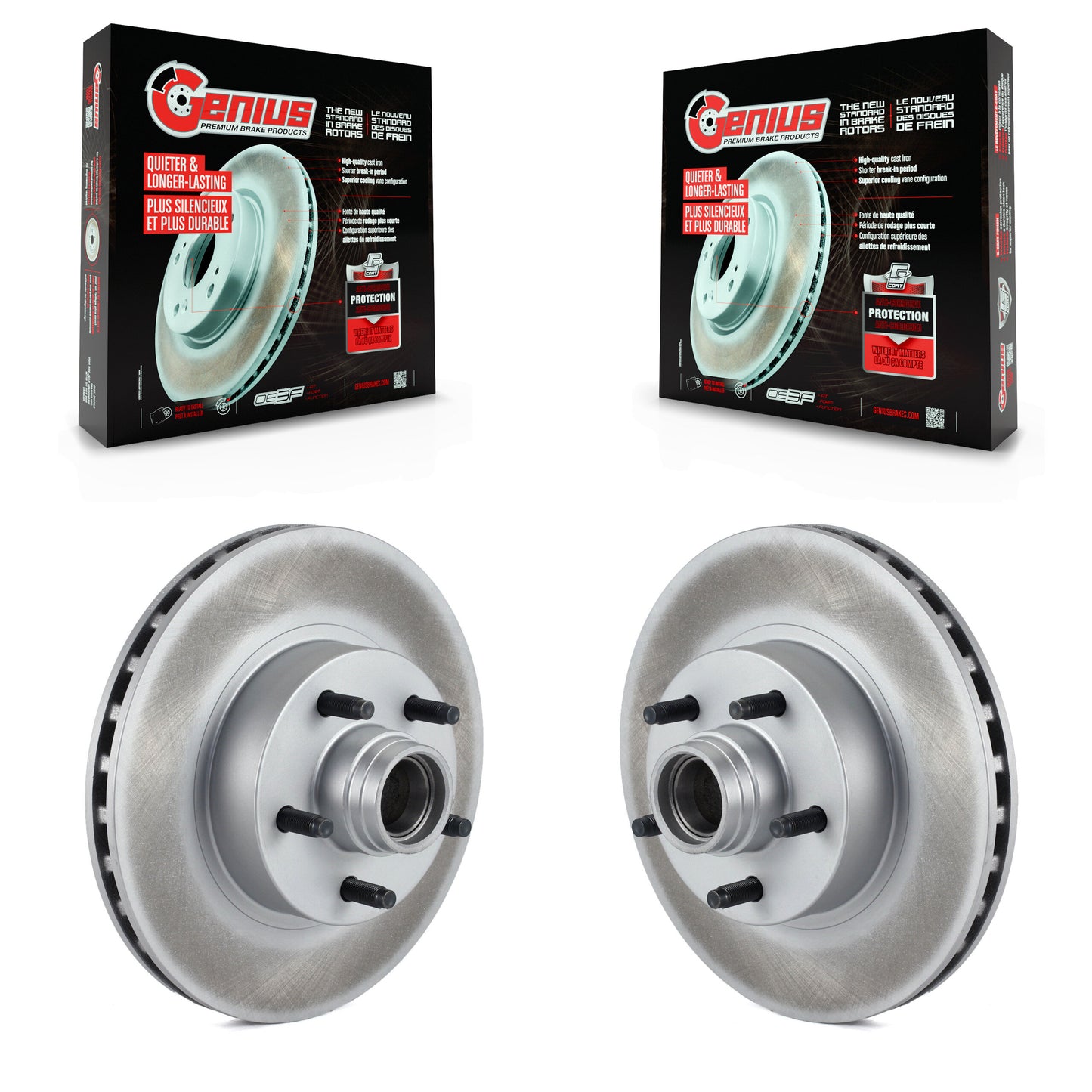 [Avant] Kit d'ensemble disque (revêtu) de frein à disque (revêtu) et moyeu pour Ford Ranger Explorer Mazda Mercury Mountaineer B3000 B2300 B4000 B2500 KG-100005