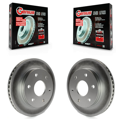 [Avant] Kit de disque (revêtu) de frein pour Chevrolet Silverado 1500 GMC Sierra Tahoe Suburban Yukon Avalanche XL Cadillac Classic Escalade Express 2500 Astro ESV EXT Savana Safari KG-100017