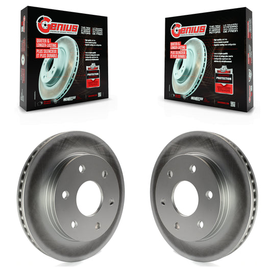 [Avant] Kit de disque (revêtu) de frein pour Chevrolet Silverado 1500 GMC Sierra Tahoe Suburban Yukon Avalanche XL Cadillac Classic Escalade Express 2500 Astro ESV EXT Savana Safari KG-100017