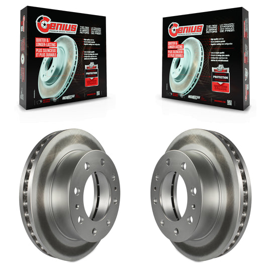 [Avant] Kit de disque (revêtu) de frein pour Chevrolet Silverado 2500 HD GMC Express 3500 Sierra Cadillac DeVille Savana Hummer H2 Classic 1500 Suburban Yukon XL Avalanche KG-100018