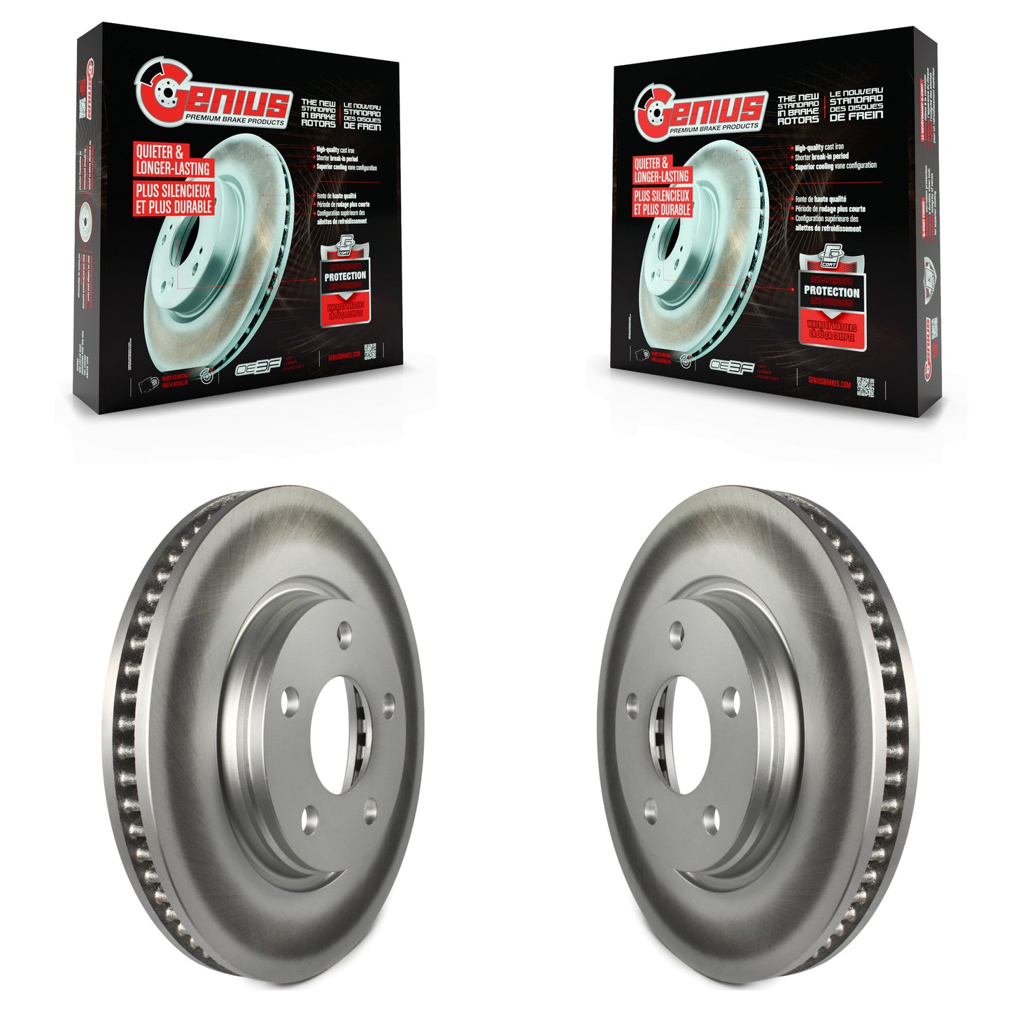 [Avant] Kit de disque (revêtu) de frein pour Pontiac Grand Prix Buick LaCrosse Chevrolet Uplander Montana Terraza Saturn Relay Allure KG-100029