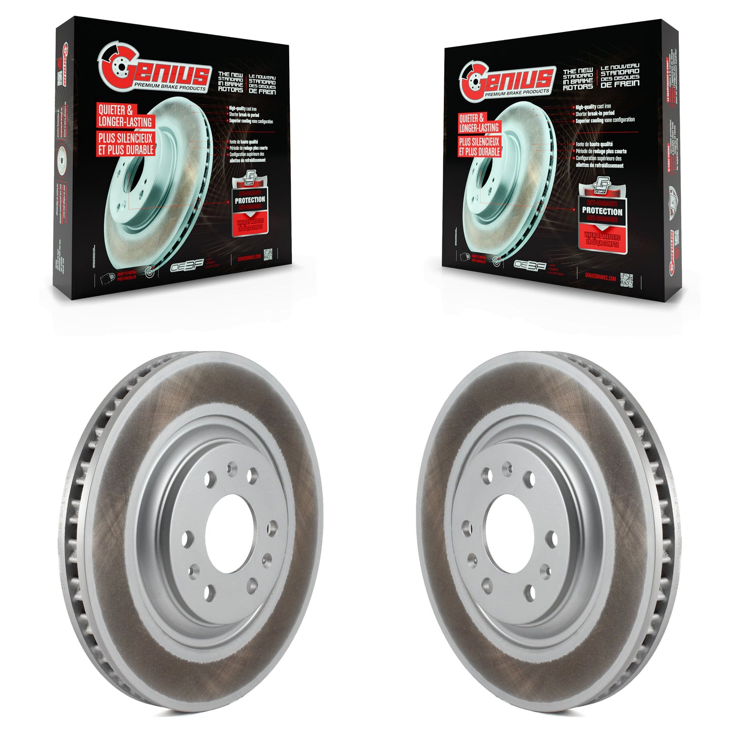 [Avant] Kit de disque (revêtu) de frein pour 2004-2009 Cadillac SRX KG-100034