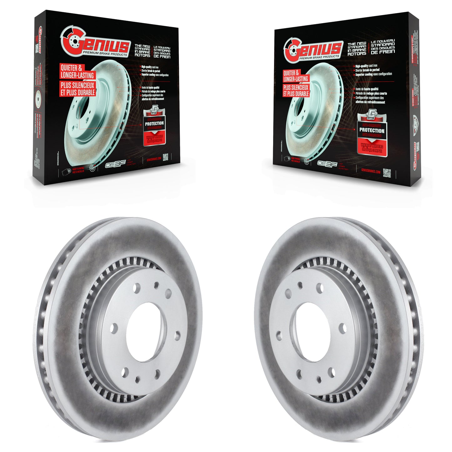 [Avant] Kit de disque (revêtu) de frein pour Chevrolet Trailblazer GMC Envoy Buick Rainier Isuzu Ascender KG-100039