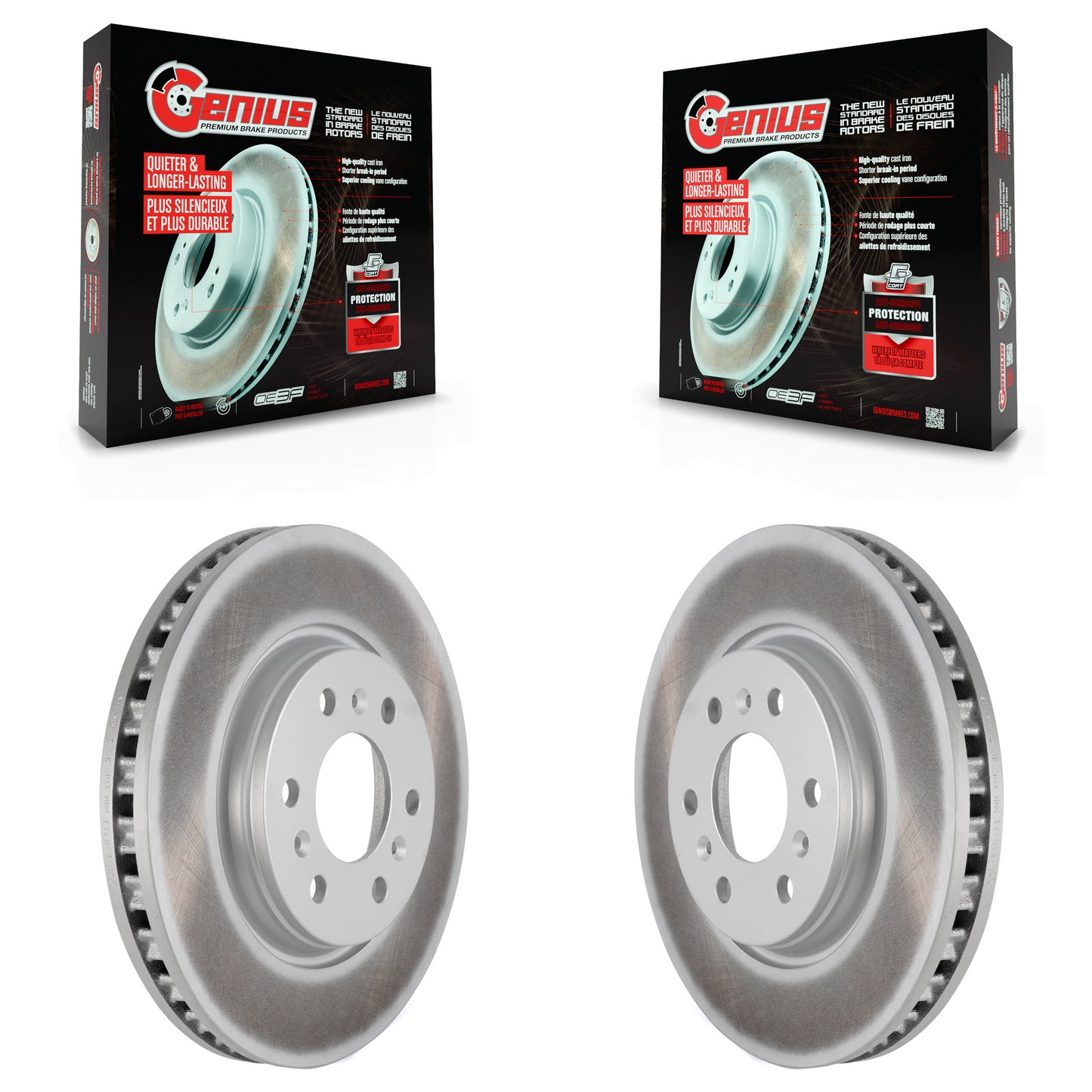[Avant] Kit de disque (revêtu) de frein pour Chevrolet Uplander Buick Terraza Pontiac Montana Saturn Relay KG-100040