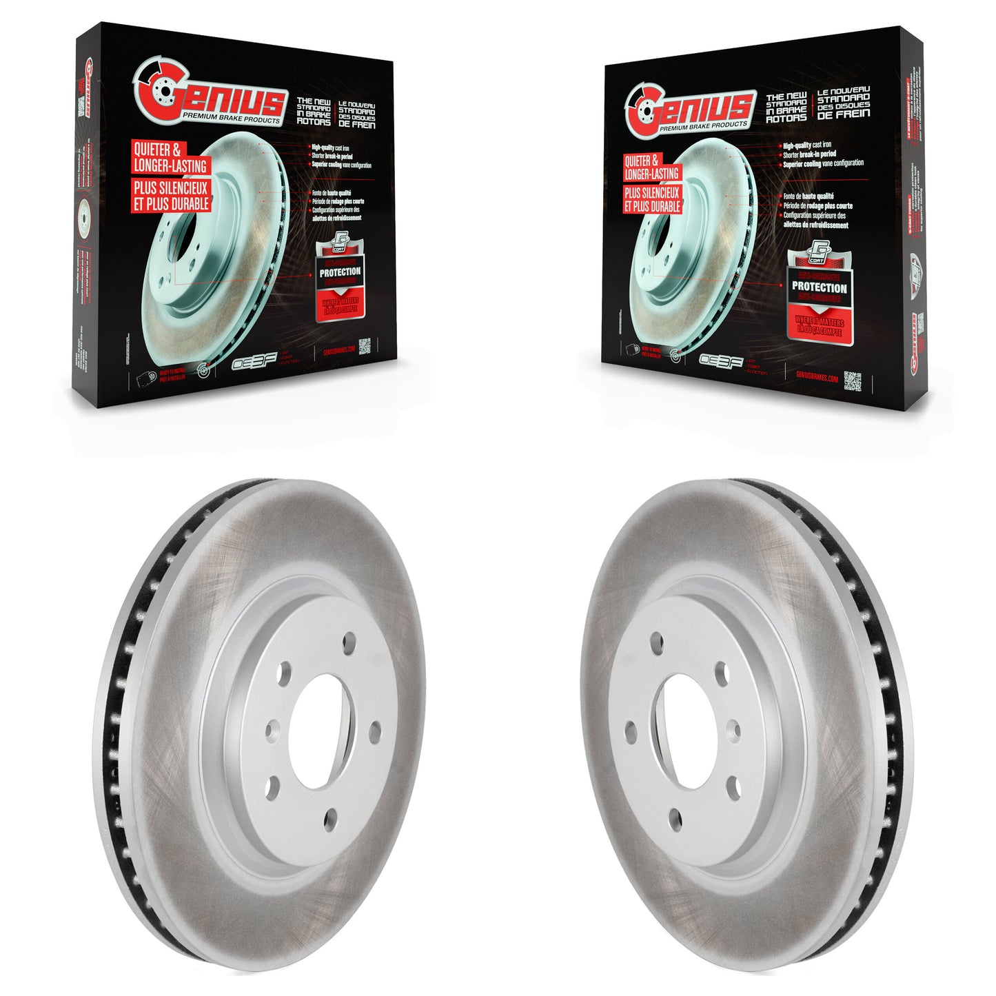 [Avant] Kit de disque (revêtu) de frein pour Chevrolet Impala Buick Lucerne Limited Monte Carlo KG-100043