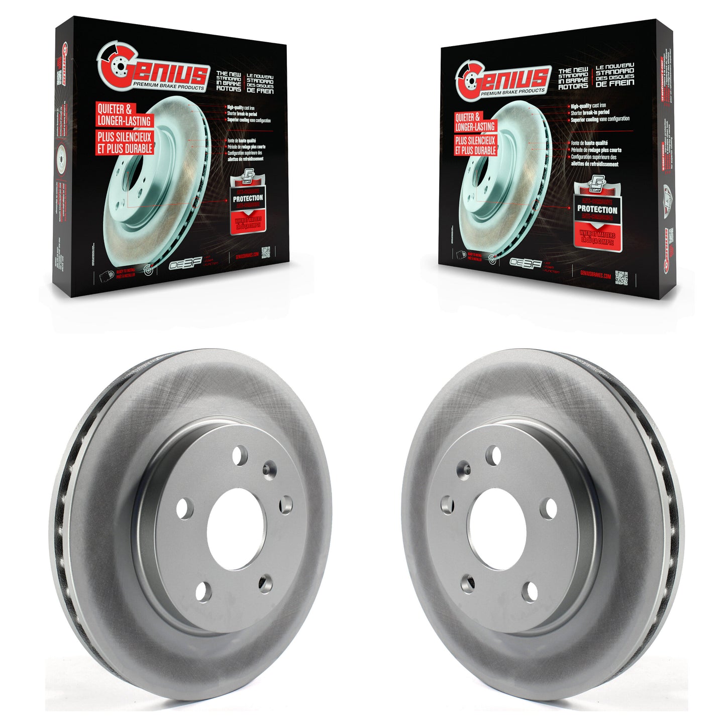 [Avant] Kit de disque (revêtu) de frein pour Chevrolet Malibu Buick LaCrosse Regal Limited KG-100056