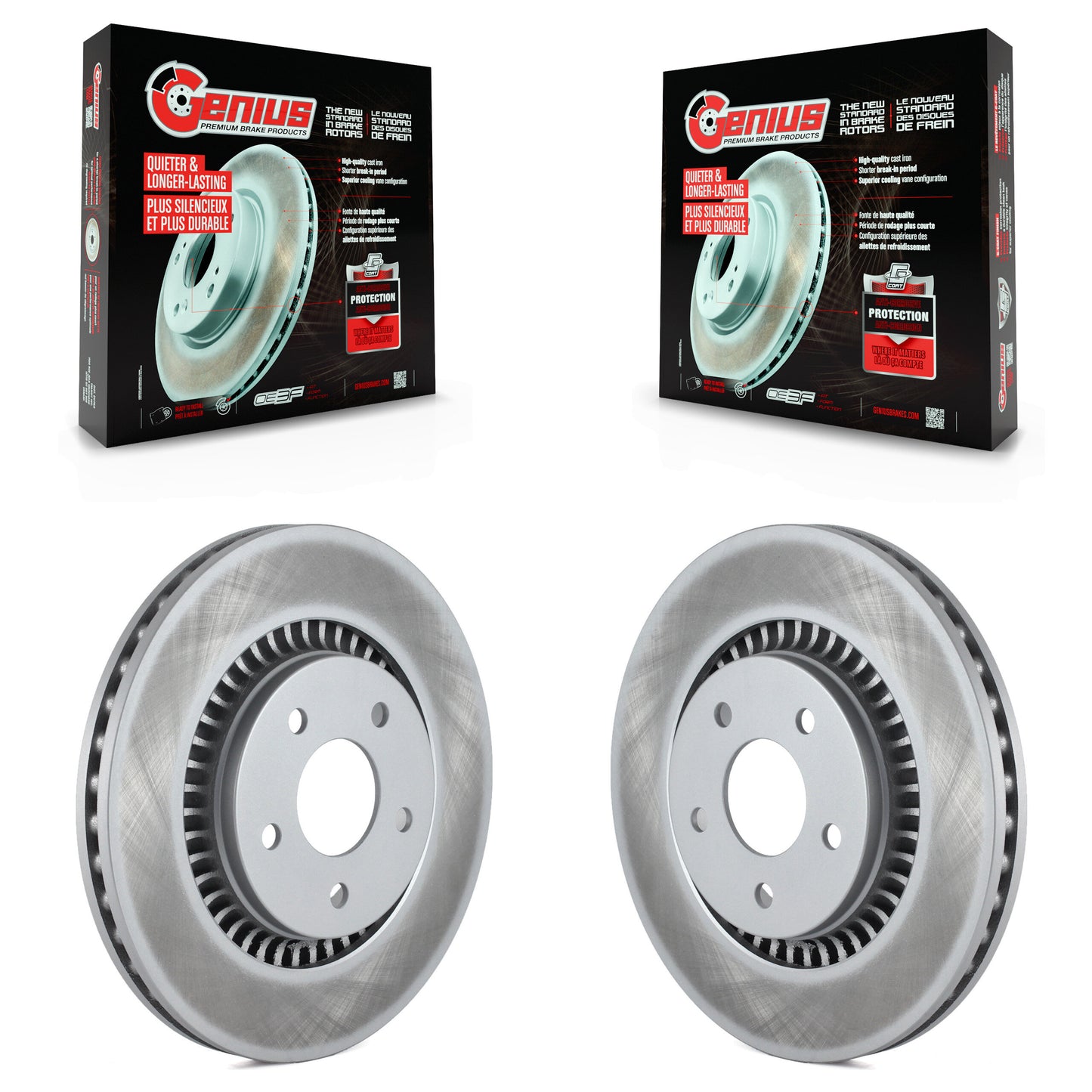 [Avant] Kit de disque (revêtu) de frein pour Ford Five Hundred Freestyle Taurus Mercury Montego X Sable KG-100083