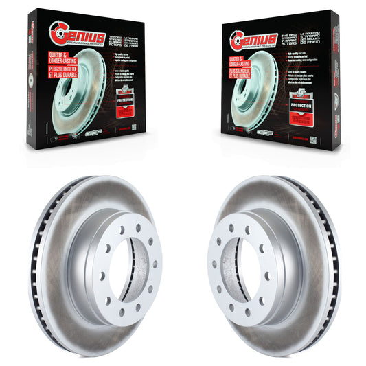 [Avant] Kit de disque (revêtu) de frein pour Ford F-350 Super Duty F-250 F-450 F-550 International CF500 CF600 KG-100084
