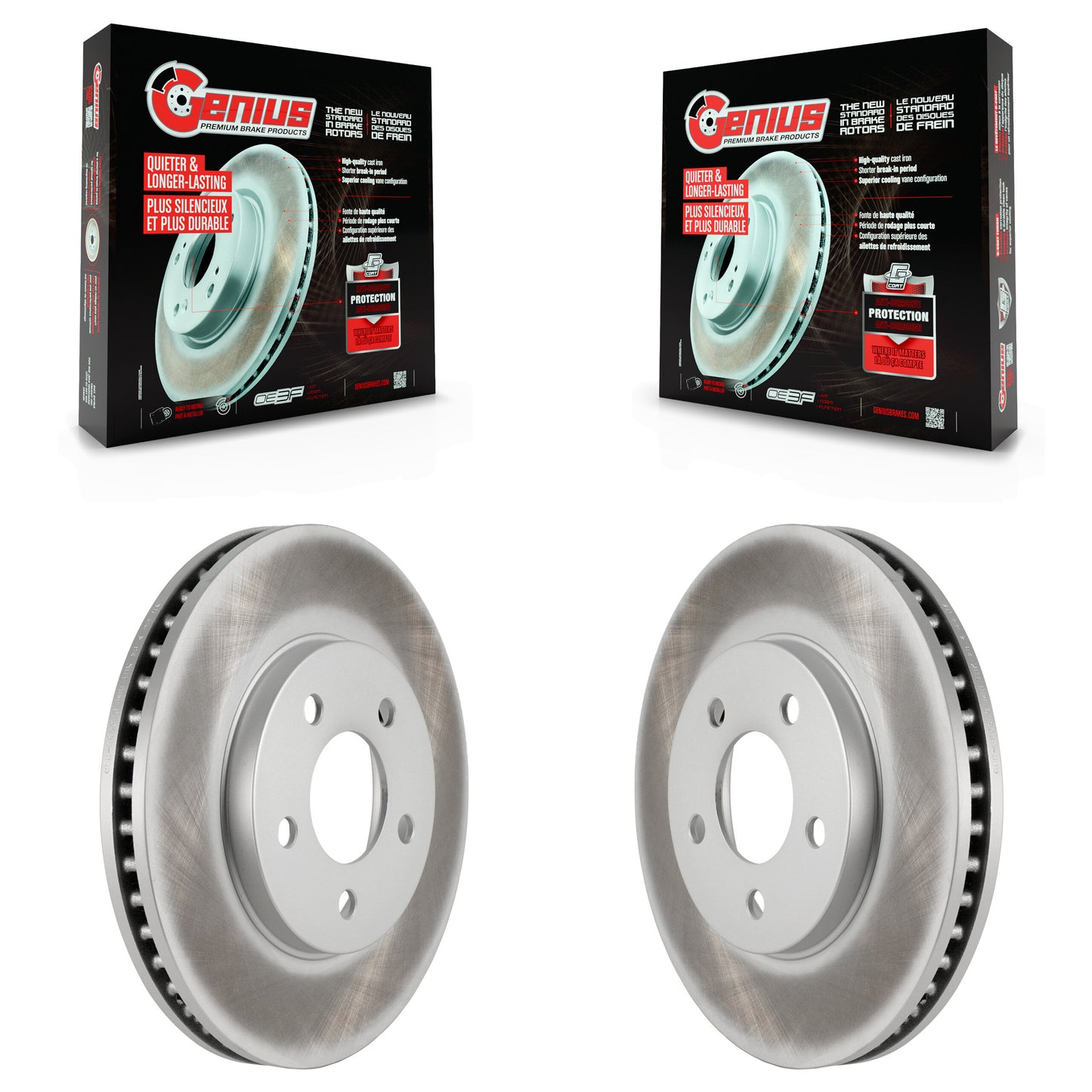 [Avant] Kit de disque (revêtu) de frein pour 2005-2010 Ford Mustang Base KG-100085