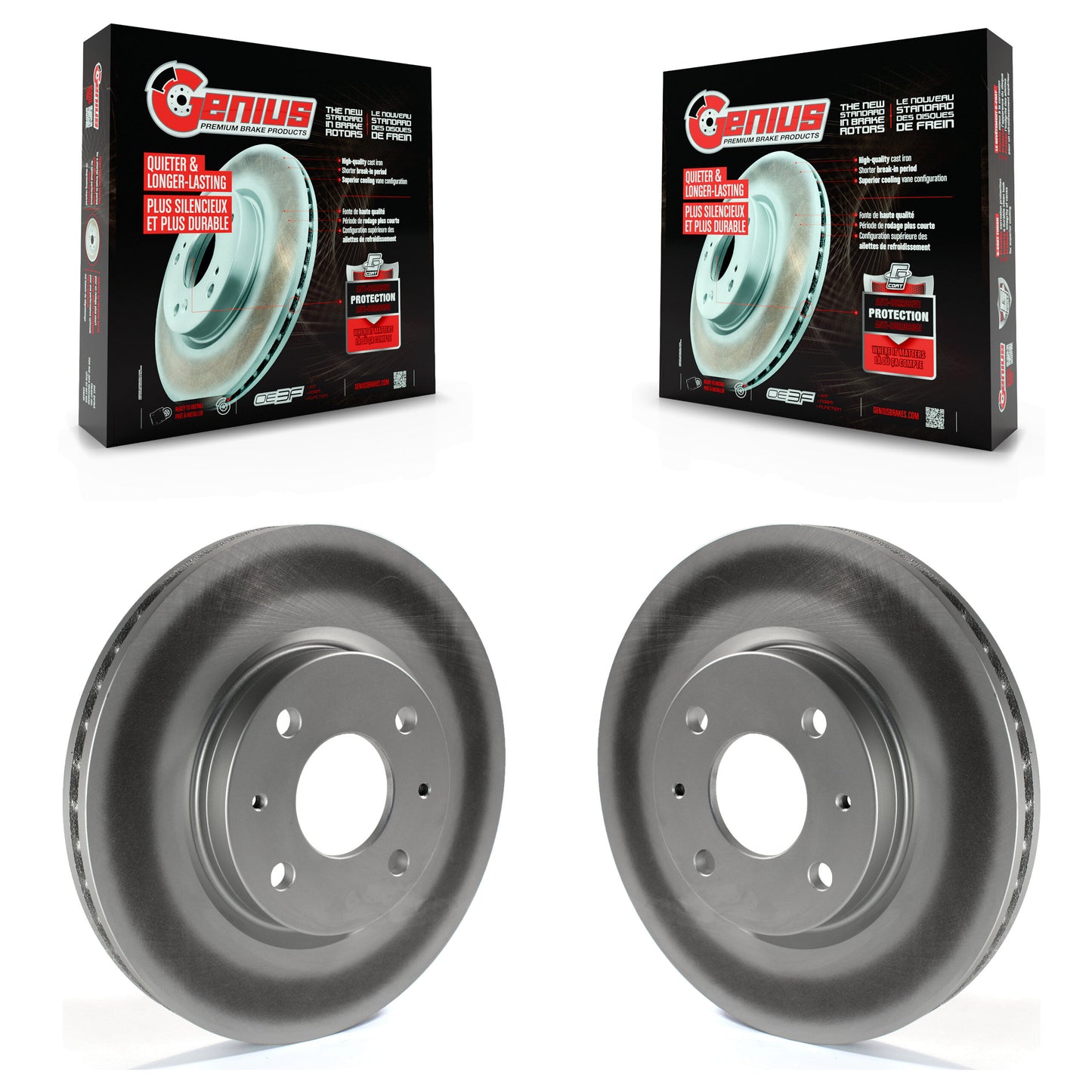 [Avant] Kit de disque (revêtu) de frein pour 2008-2011 Ford Focus KG-100094