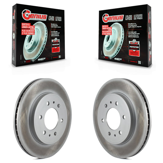 [Avant] Kit de disque (revêtu) de frein pour 2009 Ford F-150 avec 6 Lug Wheels KG-100096