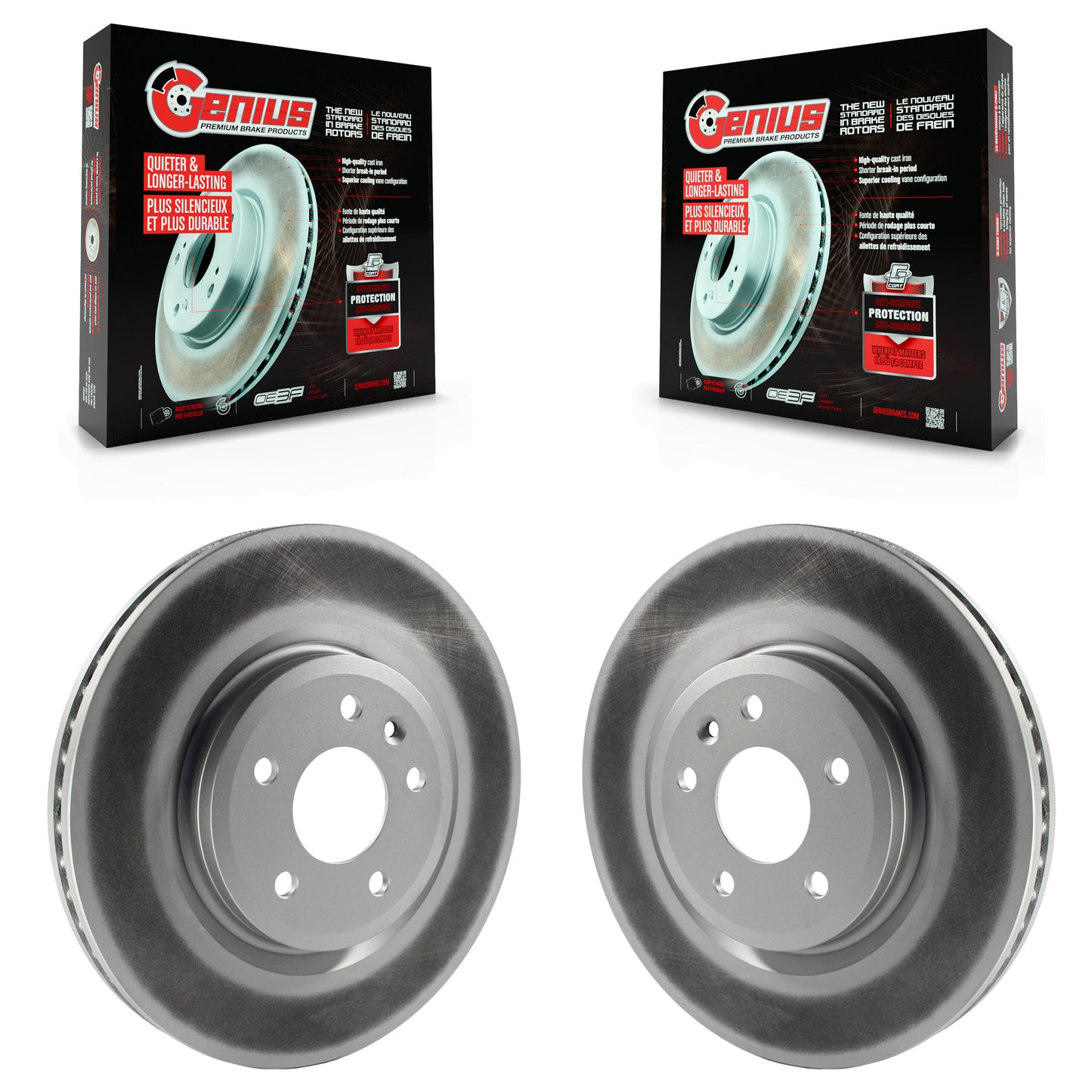 [Avant] Kit de disque (revêtu) de frein pour Ford Explorer Taurus Flex Lincoln MKS MKT KG-100097
