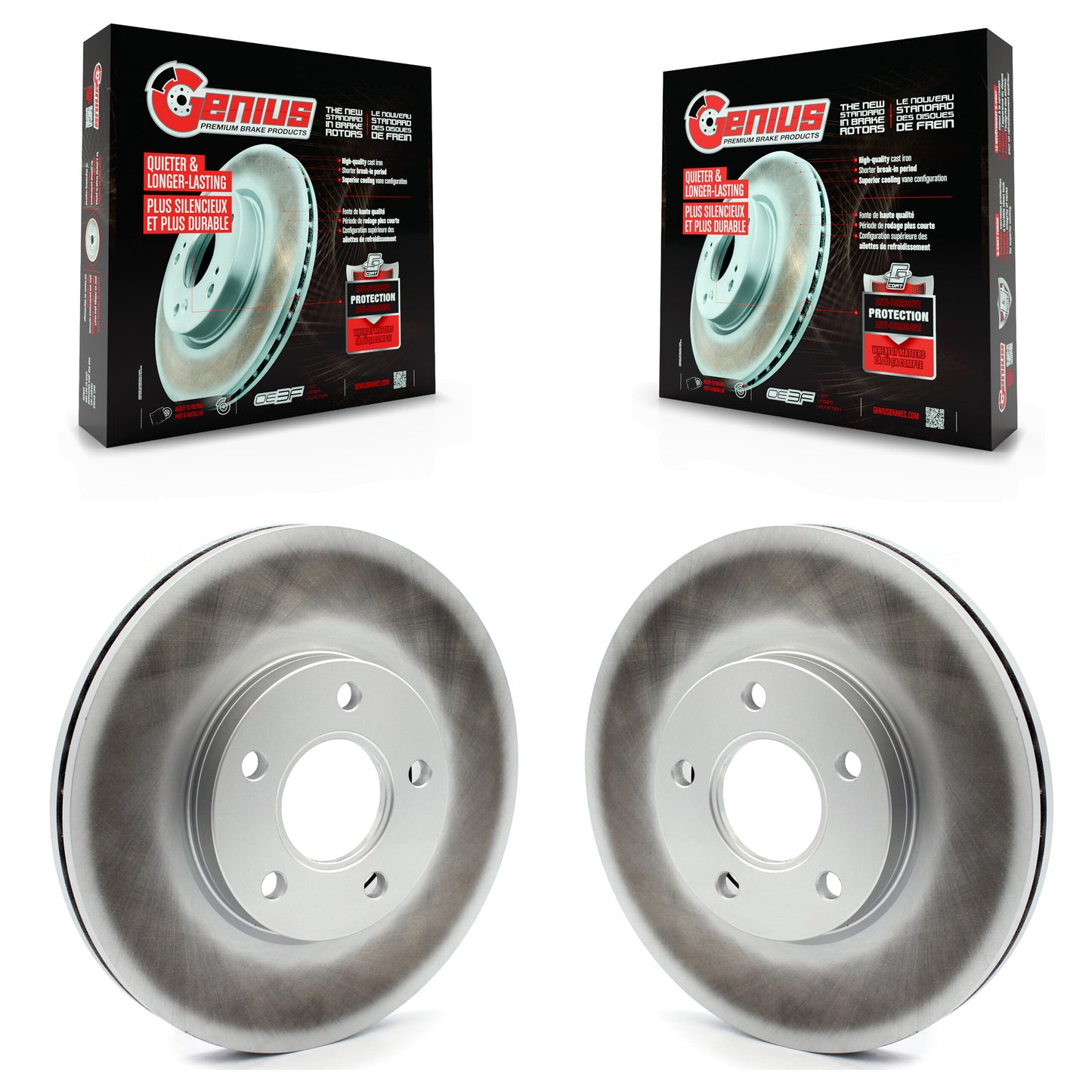 [Avant] Kit de disque (revêtu) de frein pour 2010-2013 Ford Transit Connect KG-100098
