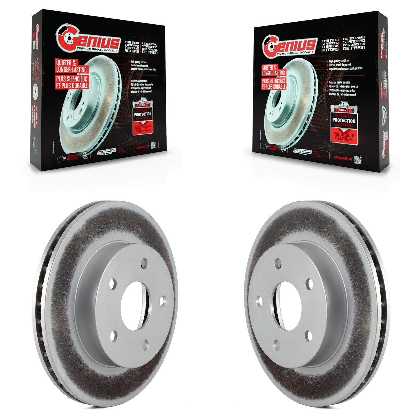 [Avant] Kit de disque (revêtu) de frein pour 1999-2004 Jeep Grand Cherokee KG-100115