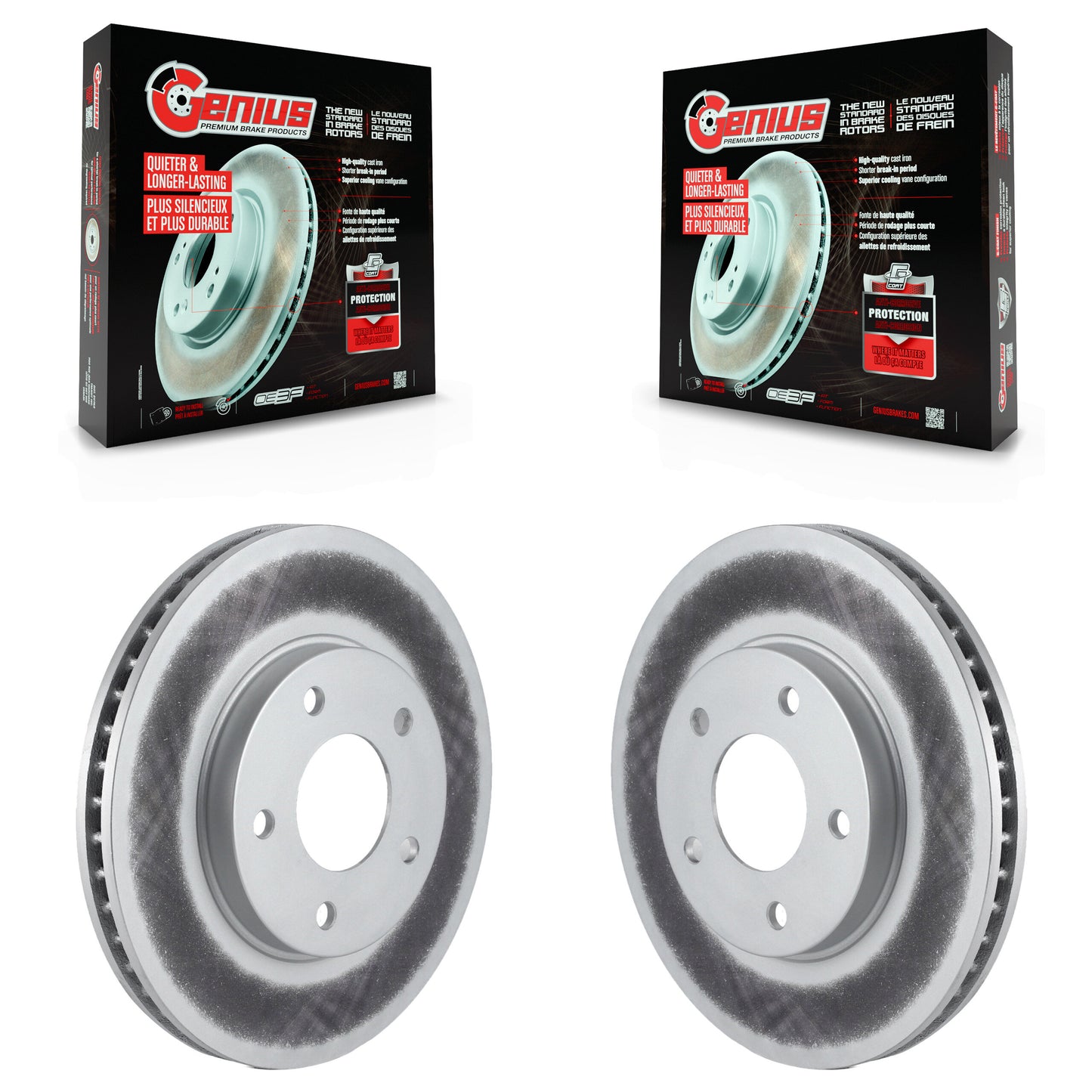 [Avant] Kit de disque (revêtu) de frein pour Mitsubishi Galant Chrysler Sebring Dodge Stratus Eclipse Lancer Outlander KG-100117